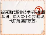 新疆现代职业技术学院能否保研，原因是什么(新疆现代职院保研原因)