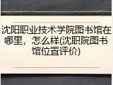 沈阳职业技术学院图书馆在哪里，怎么样(沈职院图书馆位置评价)
