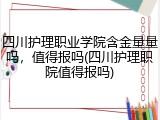 四川护理职业学院含金量量吗，值得报吗(四川护理职院值得报吗)