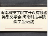 闽南科技学院共开设有哪些类型奖学金(闽南科技学院奖学金类型)