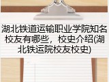 湖北铁道运输职业学院知名校友有哪些，校史介绍(湖北铁运院校友校史)