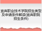 宜宾职业技术学院招生类型及申请条件解读(宜宾职院招生条件)