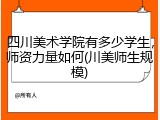 四川美术学院有多少学生，师资力量如何(川美师生规模)