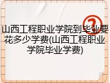 山西工程职业学院到毕业要花多少学费(山西工程职业学院毕业学费)