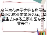 乌兰察布医学高等专科学校毕业后就业前景怎么样，毕业生去向(乌兰察布医专就业去向)