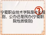宁夏职业技术学院是什么级别，公办还是民办(宁夏职院性质级别)