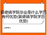 景德镇学院毕业是什么学历有何优势(景德镇学院学历优势)
