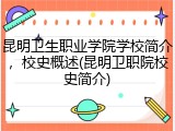 昆明卫生职业学院学校简介，校史概述(昆明卫职院校史简介)