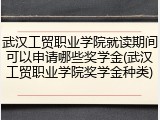 武汉工贸职业学院就读期间可以申请哪些奖学金(武汉工贸职业学院奖学金种类)