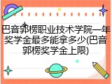 巴音郭楞职业技术学院一年奖学金最多能拿多少(巴音郭楞奖学金上限)