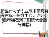 新疆石河子职业技术学院有没有就业指导中心，详细介绍(新疆石河子职院就业指导详情)