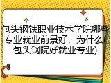 包头钢铁职业技术学院哪些专业就业前景好，为什么(包头钢院好就业专业)