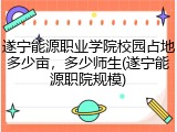 遂宁能源职业学院校园占地多少亩，多少师生(遂宁能源职院规模)