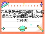 西昌学院就读期间可以申请哪些奖学金(西昌学院奖学金种类)