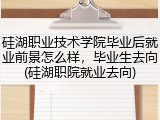 硅湖职业技术学院毕业后就业前景怎么样，毕业生去向(硅湖职院就业去向)