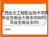 广西生态工程职业技术学院毕业生就业大致去向如何(毕业生就业去向)