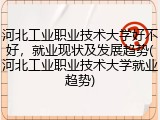 河北工业职业技术大学好不好，就业现状及发展趋势(河北工业职业技术大学就业趋势)