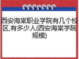 西安海棠职业学院有几个校区,有多少人(西安海棠学院规模)