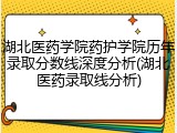湖北医药学院药护学院历年录取分数线深度分析(湖北医药录取线分析)