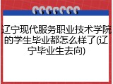 辽宁现代服务职业技术学院的学生毕业都怎么样了(辽宁毕业生去向)