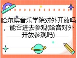 哈尔滨音乐学院对外开放吗，能否进去参观(哈音对外开放参观吗)