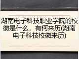 湖南电子科技职业学院的校徽是什么，有何来历(湖南电子科技校徽来历)
