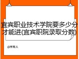 宜宾职业技术学院要多少分才能进(宜宾职院录取分数)