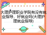 大理护理职业学院有没有就业指导，好就业吗(大理护理就业指导)