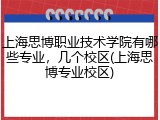 上海思博职业技术学院有哪些专业，几个校区(上海思博专业校区)