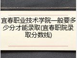 宜春职业技术学院一般要多少分才能录取(宜春职院录取分数线)