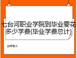 七台河职业学院到毕业要花多少学费(毕业学费总计)