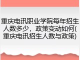 重庆电讯职业学院每年招生人数多少，政策变动如何(重庆电讯招生人数与政策)