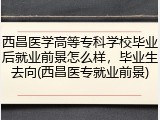 西昌医学高等专科学校毕业后就业前景怎么样，毕业生去向(西昌医专就业前景)