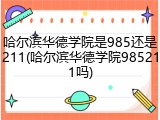哈尔滨华德学院是985还是211(哈尔滨华德学院985211吗)