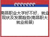南昌职业大学好不好，就业现状及发展趋势(南昌职大就业前景)