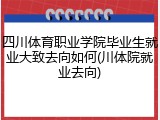 四川体育职业学院毕业生就业大致去向如何(川体院就业去向)