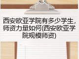 西安欧亚学院有多少学生，师资力量如何(西安欧亚学院规模师资)
