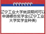 辽宁工业大学就读期间可以申请哪些奖学金(辽宁工业大学奖学金种类)