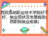 西双版纳职业技术学院好不好，就业现状及发展趋势(西职院就业前景)