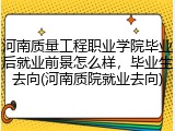 河南质量工程职业学院毕业后就业前景怎么样，毕业生去向(河南质院就业去向)