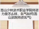 嵩山少林武术职业学院师资力量怎么样，名气如何(嵩山武院师资名气)