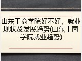 山东工商学院好不好，就业现状及发展趋势(山东工商学院就业趋势)