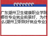 广东潮州卫生健康职业学院哪些专业就业前景好，为什么(潮州卫职院好就业专业)
