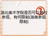 湖北美术学院是否可以进校参观，有何限制(湖美参观限制)