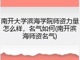 南开大学滨海学院师资力量怎么样，名气如何(南开滨海师资名气)