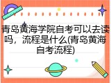 青岛黄海学院自考可以去读吗，流程是什么(青岛黄海自考流程)