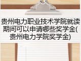 贵州电力职业技术学院就读期间可以申请哪些奖学金(贵州电力学院奖学金)