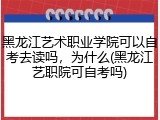 黑龙江艺术职业学院可以自考去读吗，为什么(黑龙江艺职院可自考吗)