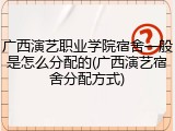 广西演艺职业学院宿舍一般是怎么分配的(广西演艺宿舍分配方式)