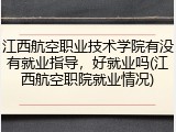 江西航空职业技术学院有没有就业指导，好就业吗(江西航空职院就业情况)